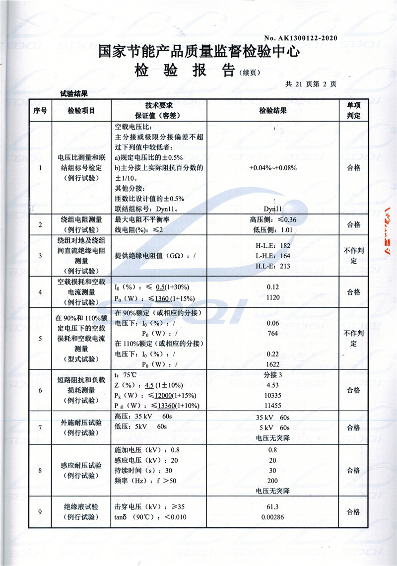 高低压试验报告-S11-1250吴中吴中吴中油浸式变压器-2.jpg